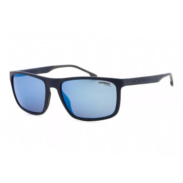 Carrera Sunglasses Rectangle Full Rim, Blue Frame And Sky Mirror Lens Carrera8047-S0pjpxt