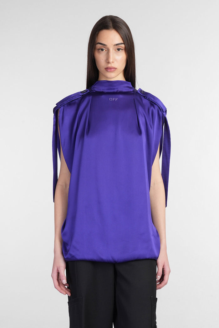 Topwear in Viola acetate Abbigliamento