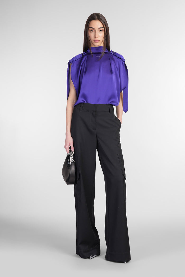 Topwear in Viola acetate Abbigliamento