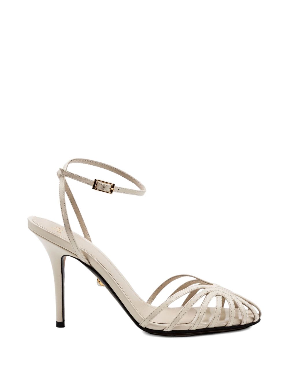 Alevi With Heel White Vera Pelle / Genuine Leather