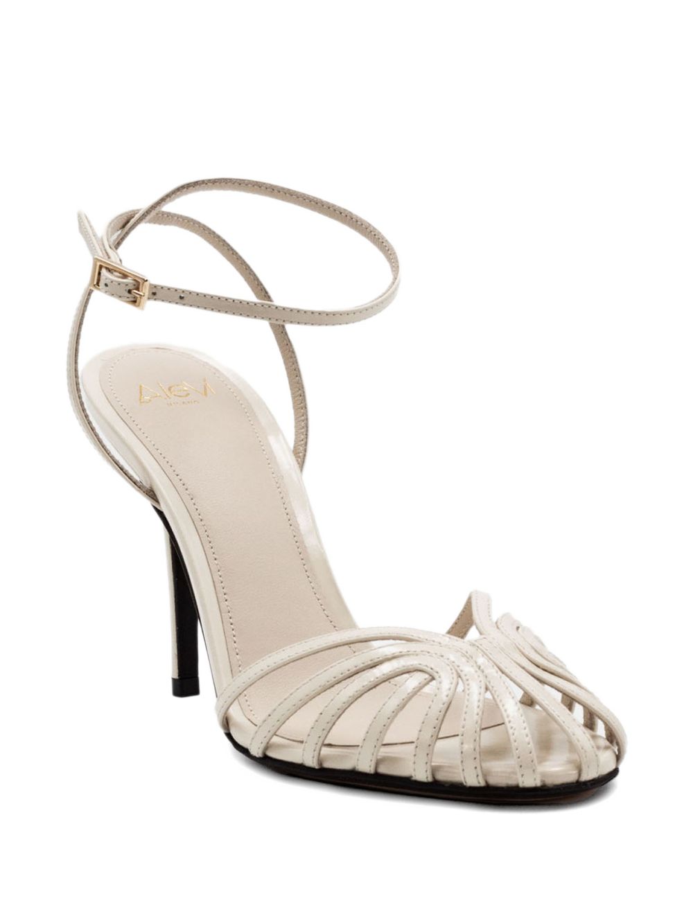 Alevi With Heel White Vera Pelle / Genuine Leather