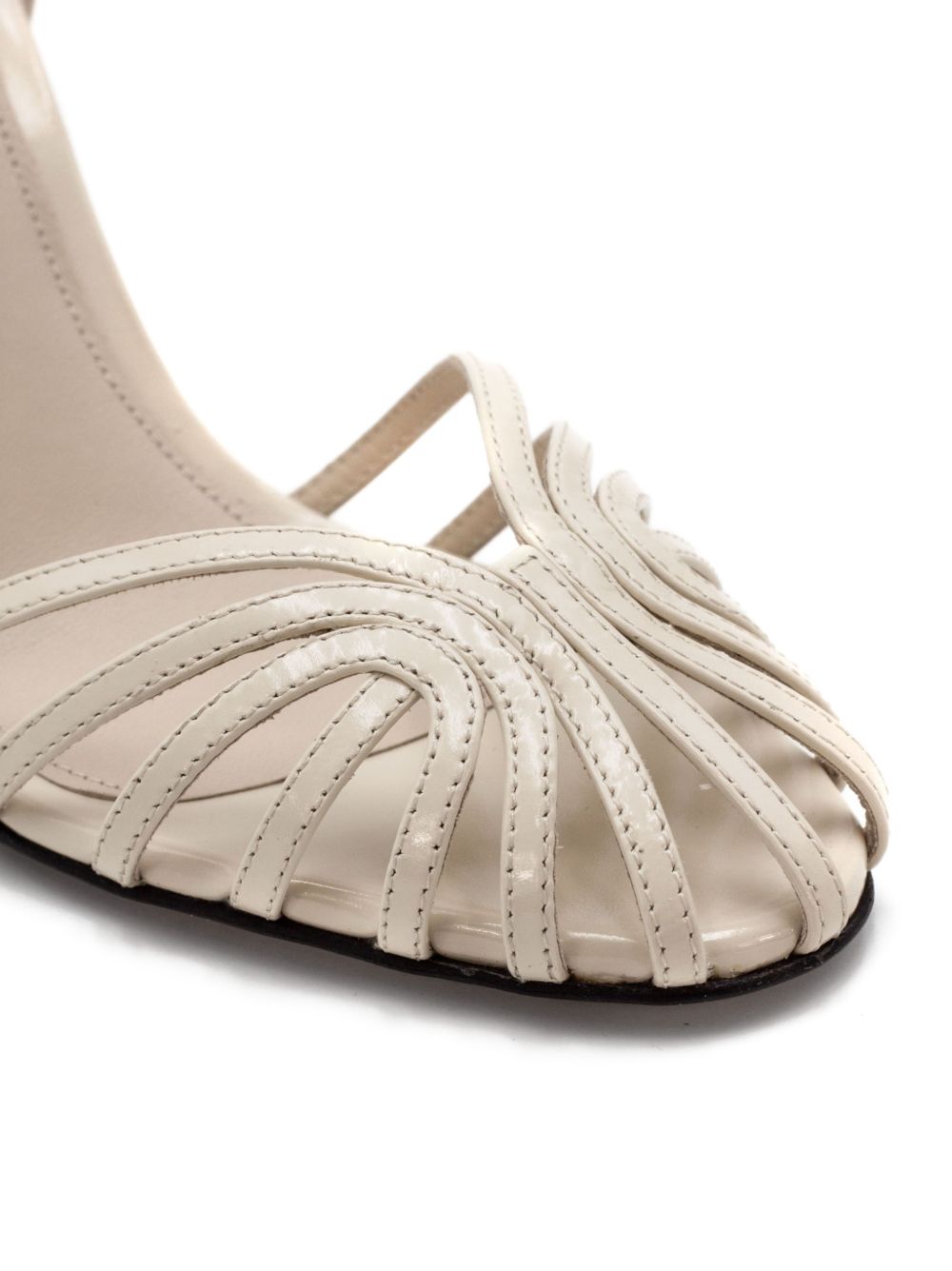 Alevi With Heel White Vera Pelle / Genuine Leather