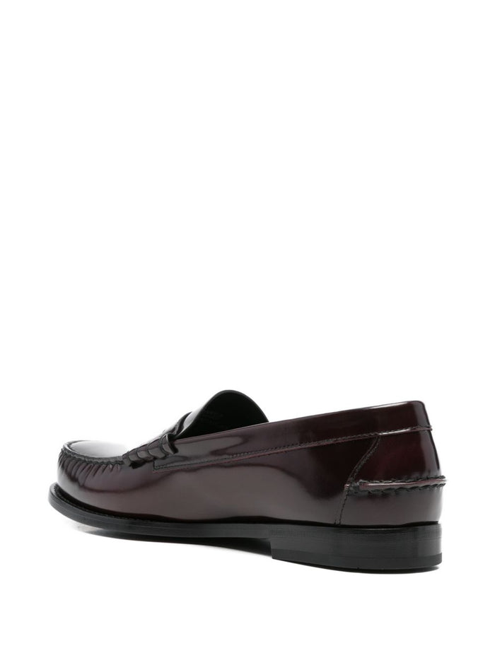 Churchs Flat Shoes Bordeaux Leather