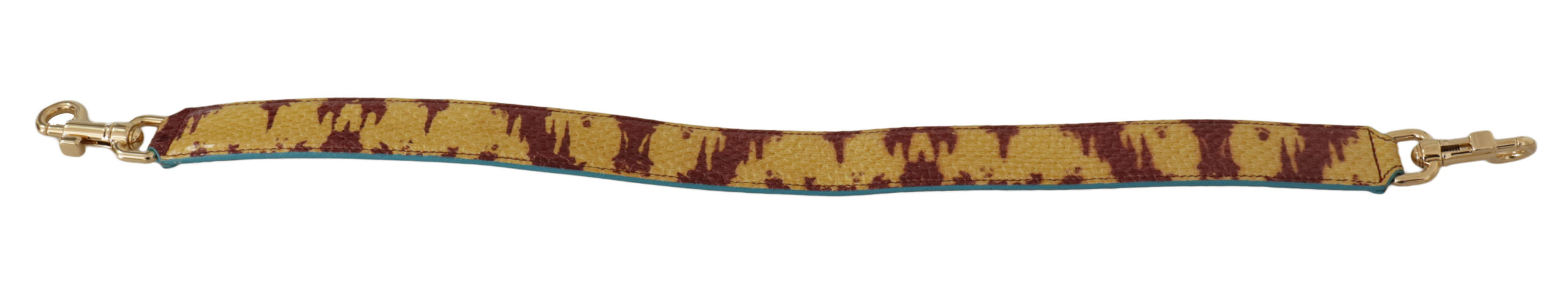 Yellow Red Leather Gold Tone Shoulder Strap Ayers Bag