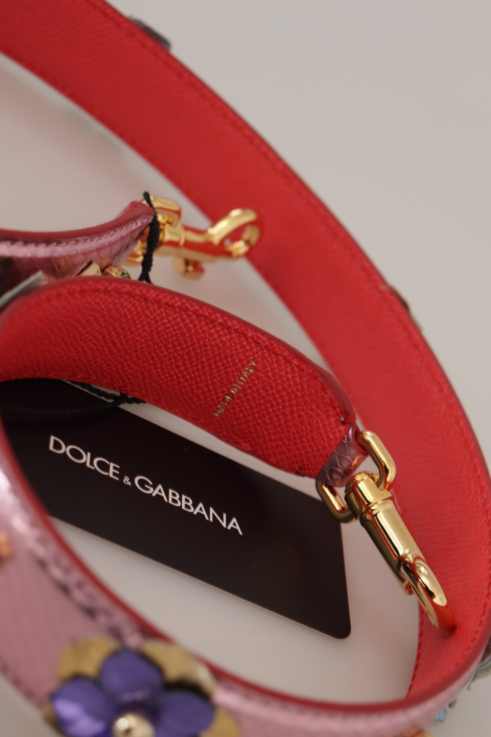 Metallic Pink Leather Studded Shoulder Strap Bag