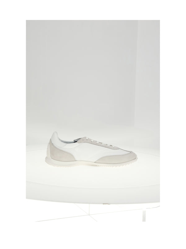 Low Lace-Up Sneaker Triomph White Upper Polyester Trainers