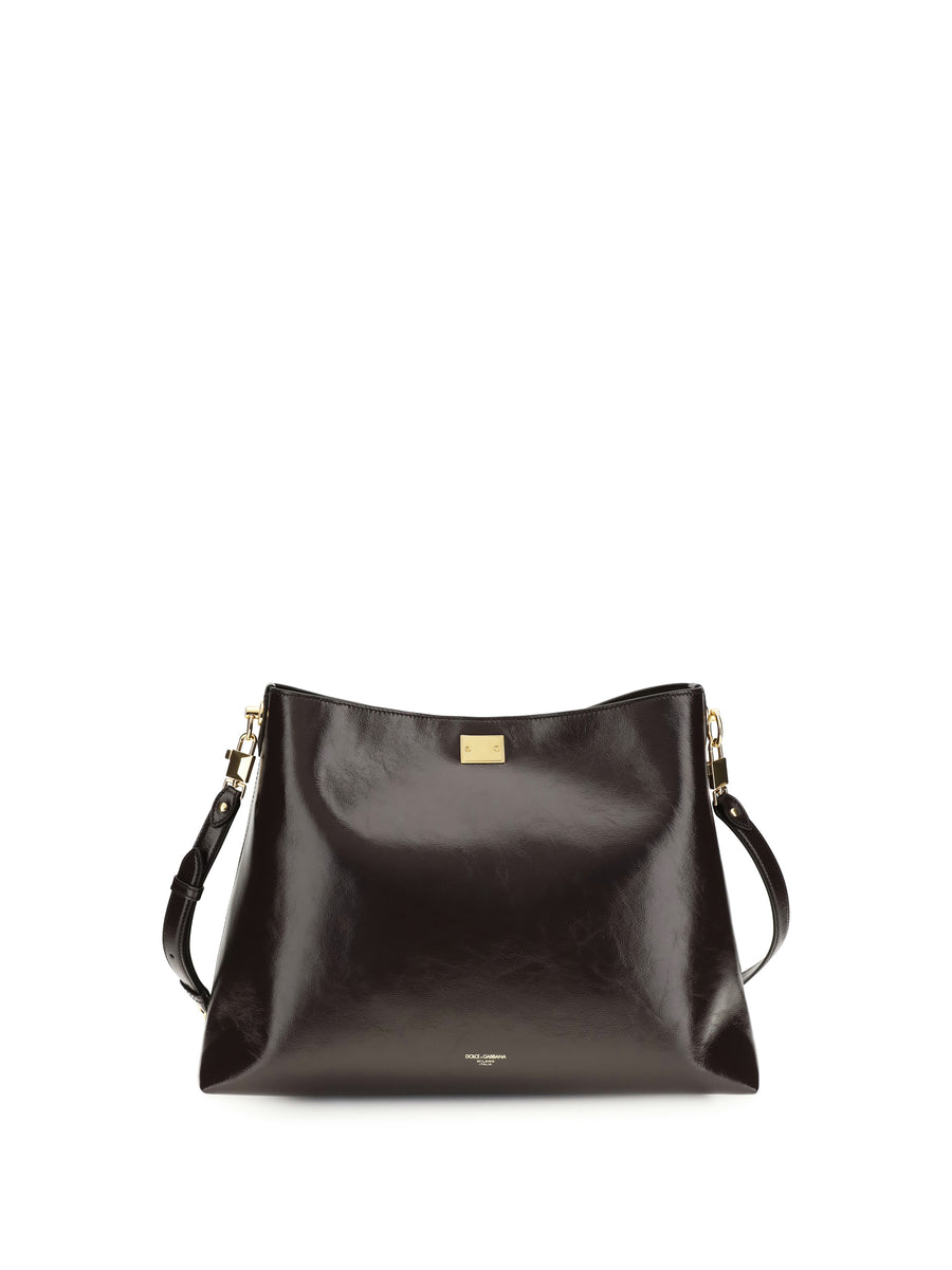 Shoulder Bag Vittoria Chocolate Leather Calf