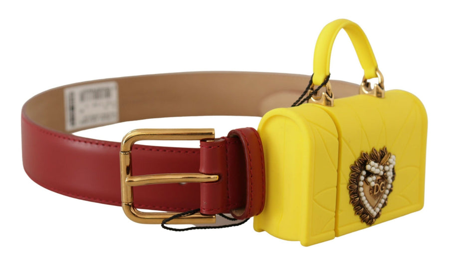 Dolce & Gabbana Leather belt in red