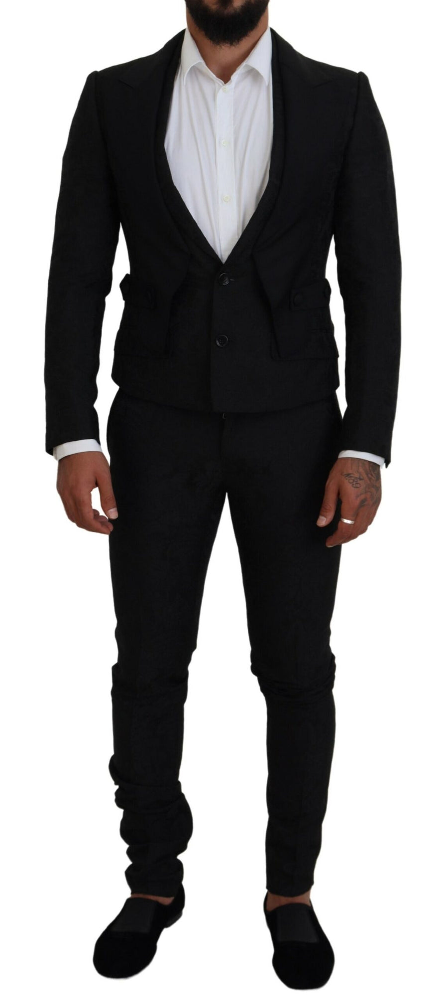 Dolce & Gabbana 34% Polyester suit in black