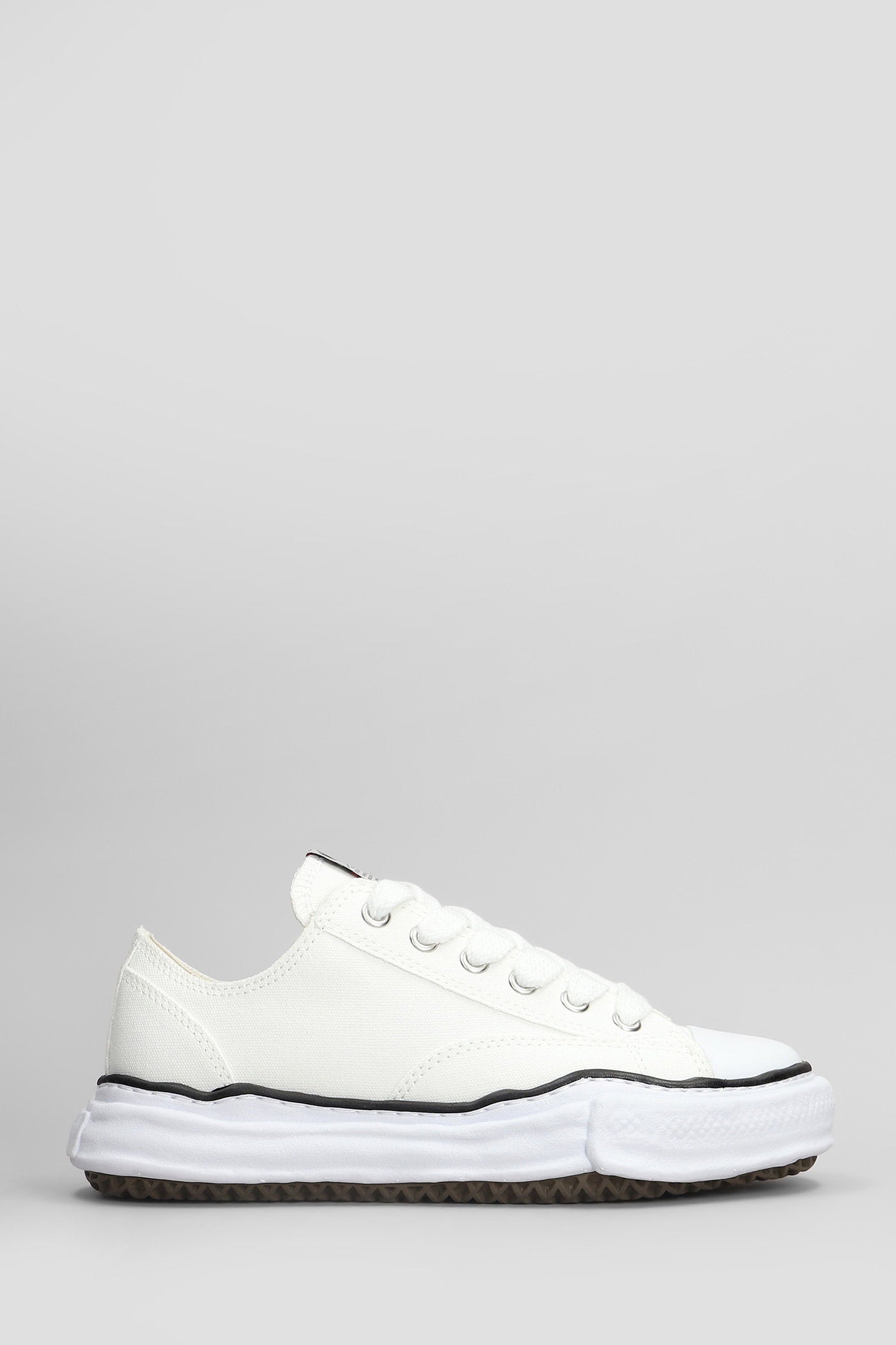 Peterson Low Sneakers White Cotton Scarpe