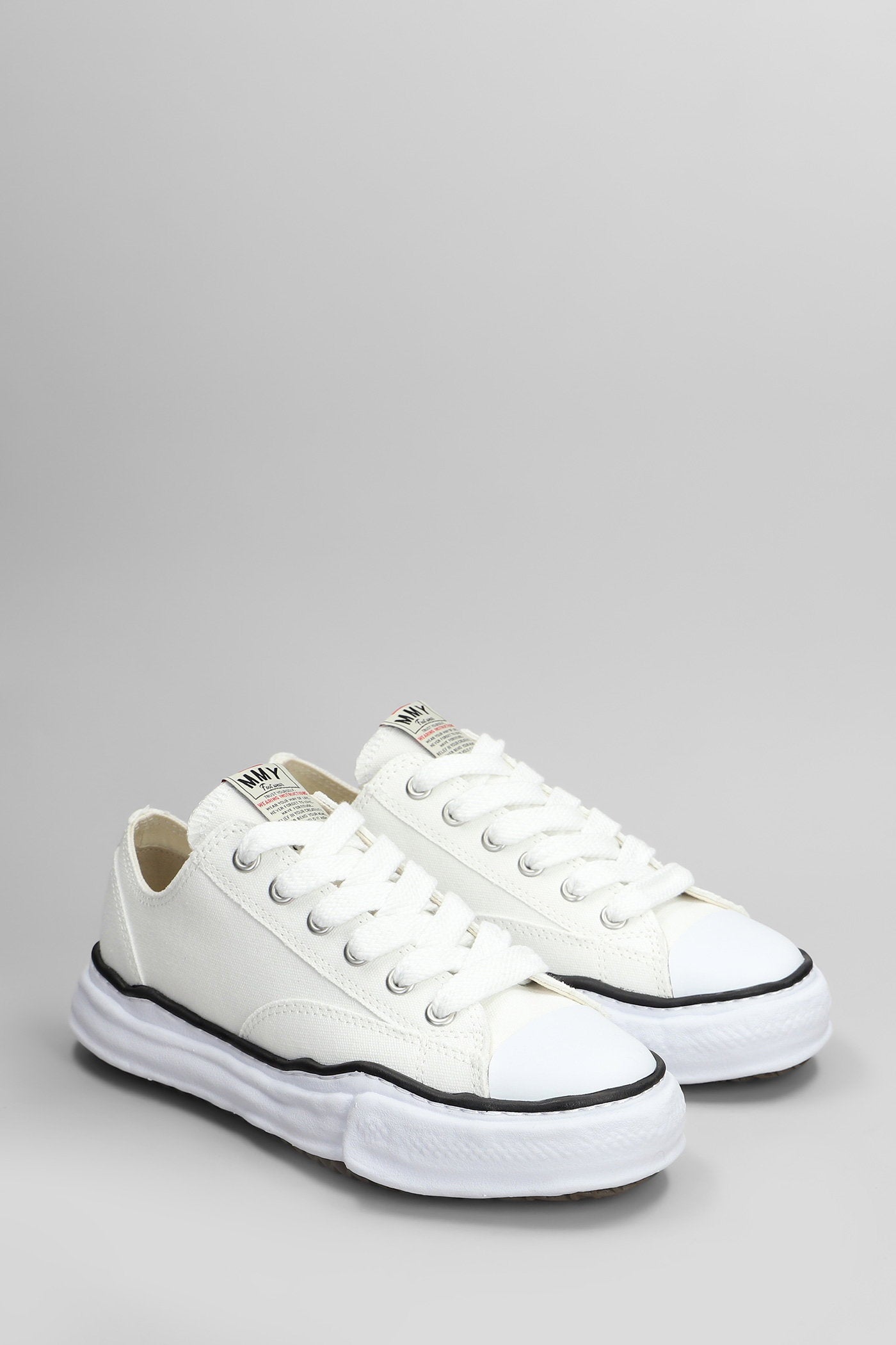 Peterson Low Sneakers White Cotton Scarpe