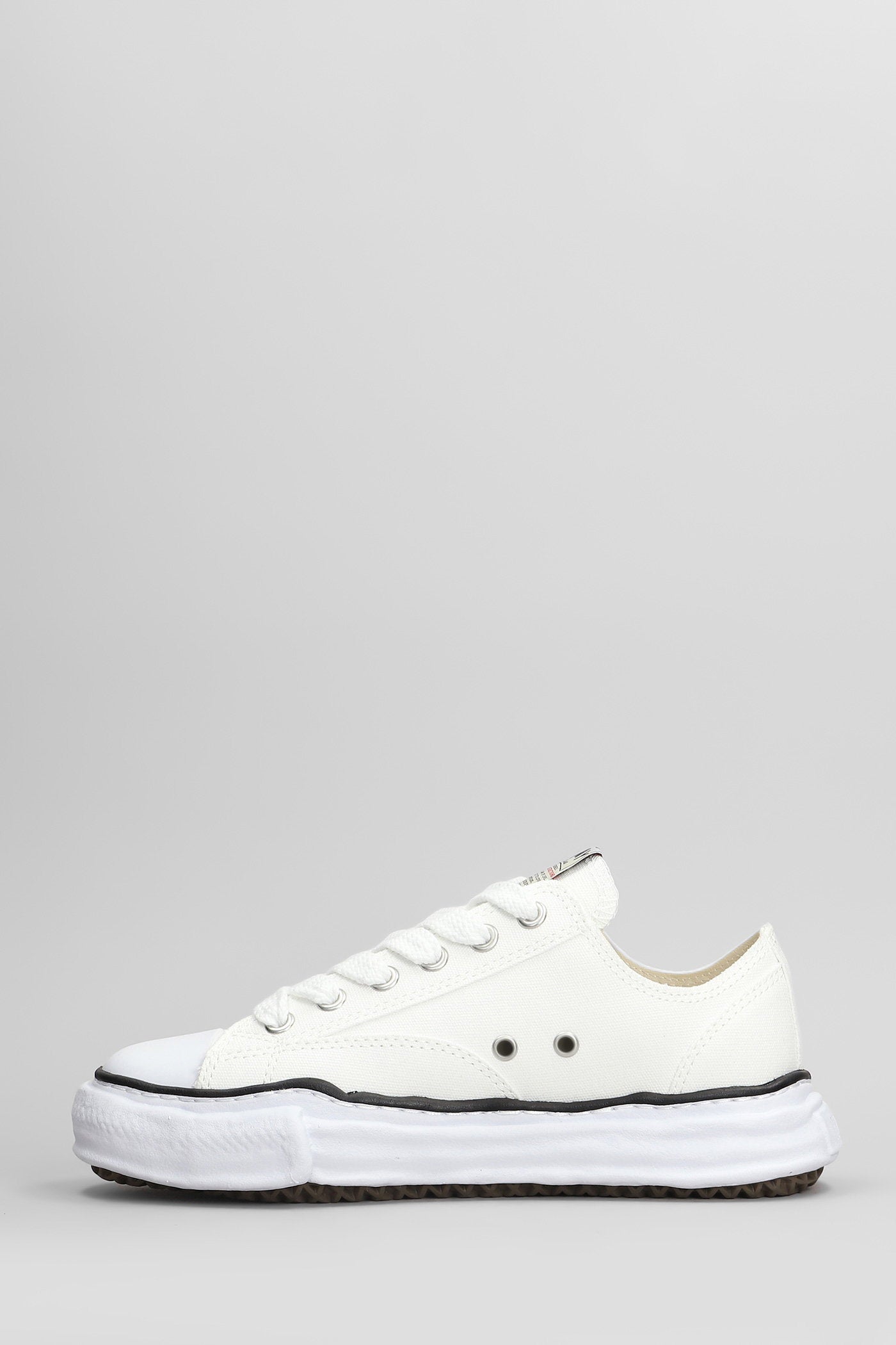 Peterson Low Sneakers White Cotton Scarpe