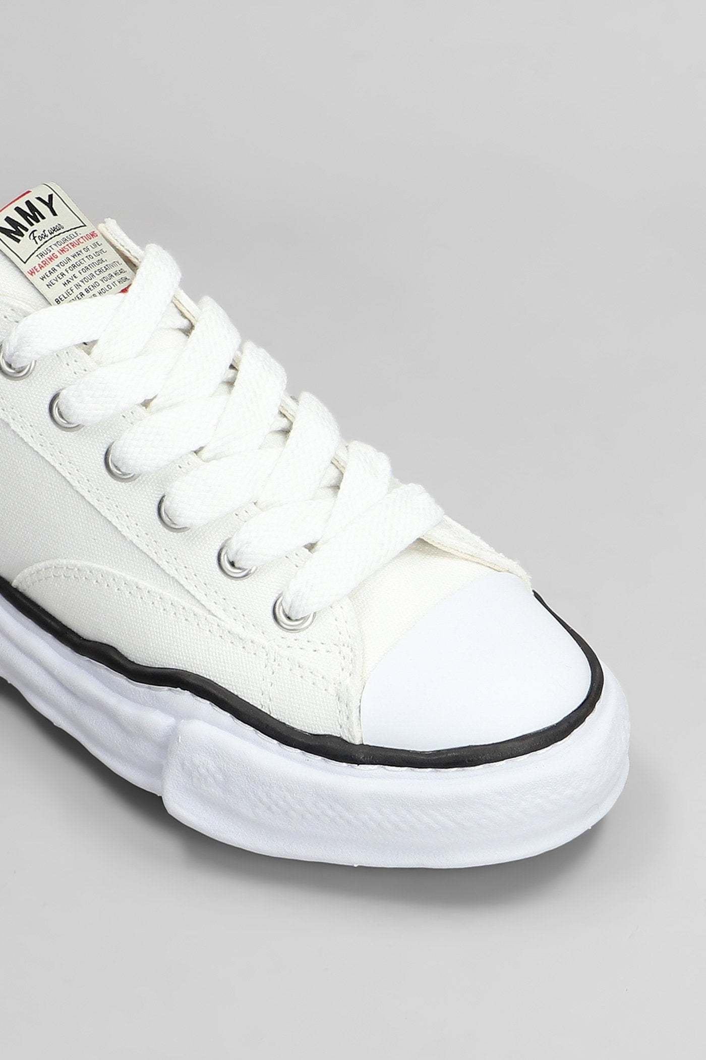 Peterson Low Sneakers White Cotton Scarpe