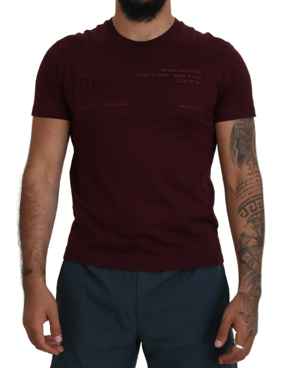 Dolce & Gabbana 100% Cotton t-shirt in maroon