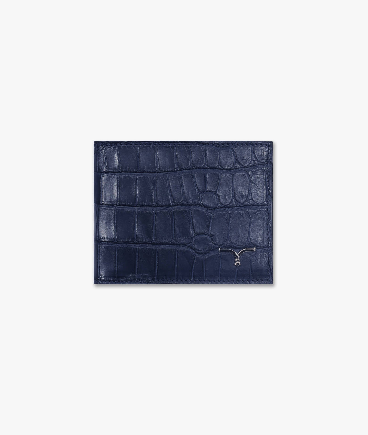 Alligator Wallet Holding Blue And Money Holder