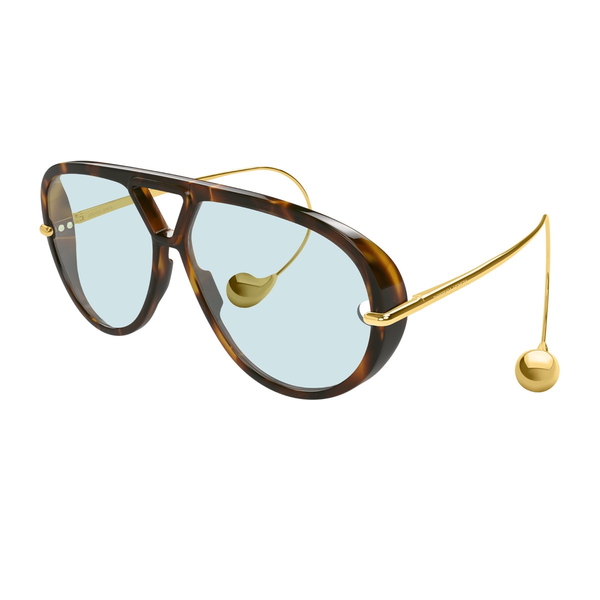 Bottega Veneta Bv1273s Linea Unapologetic Brown Acetato/metallo Sunglasses