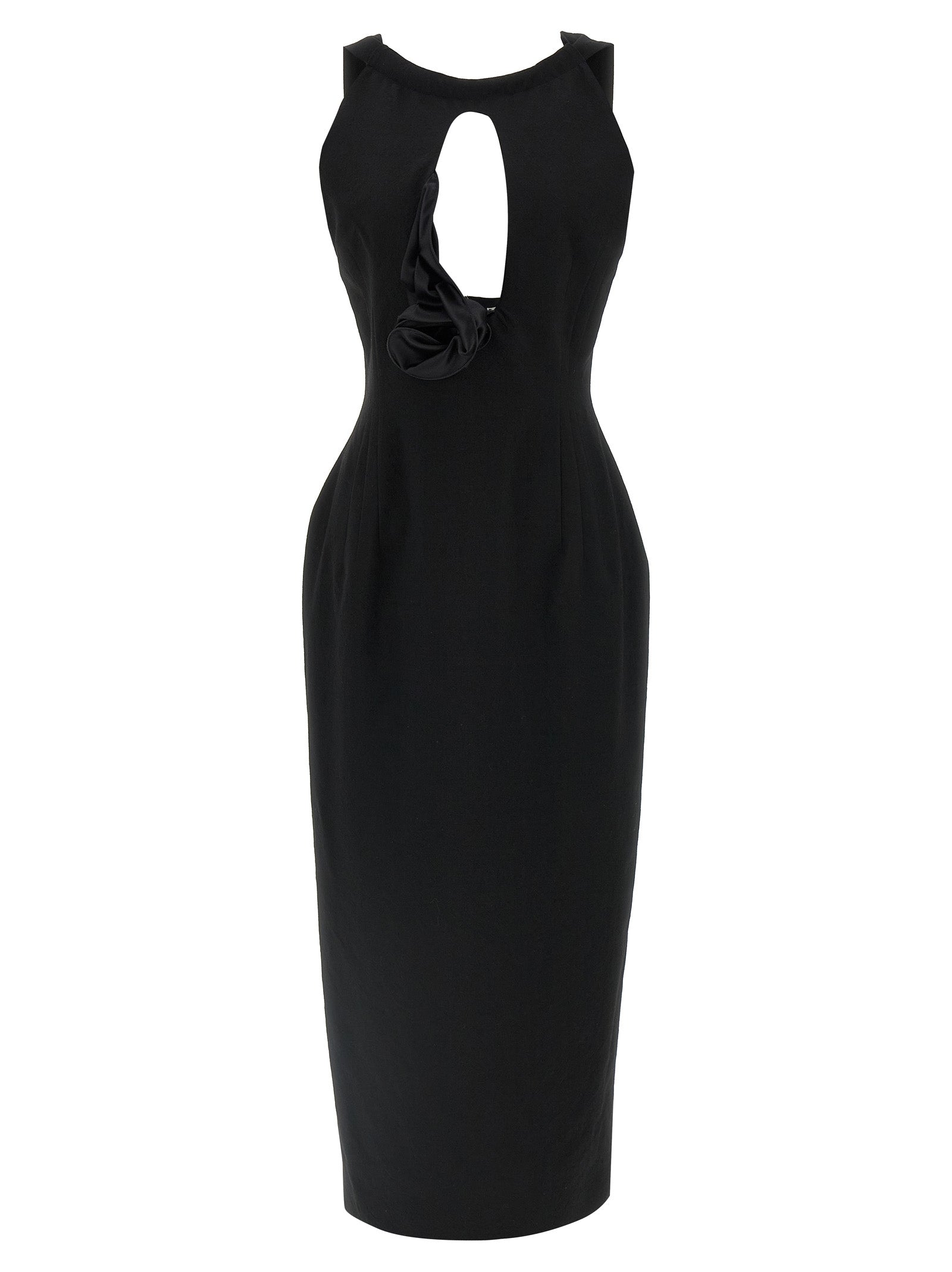 32 dress Black Wool