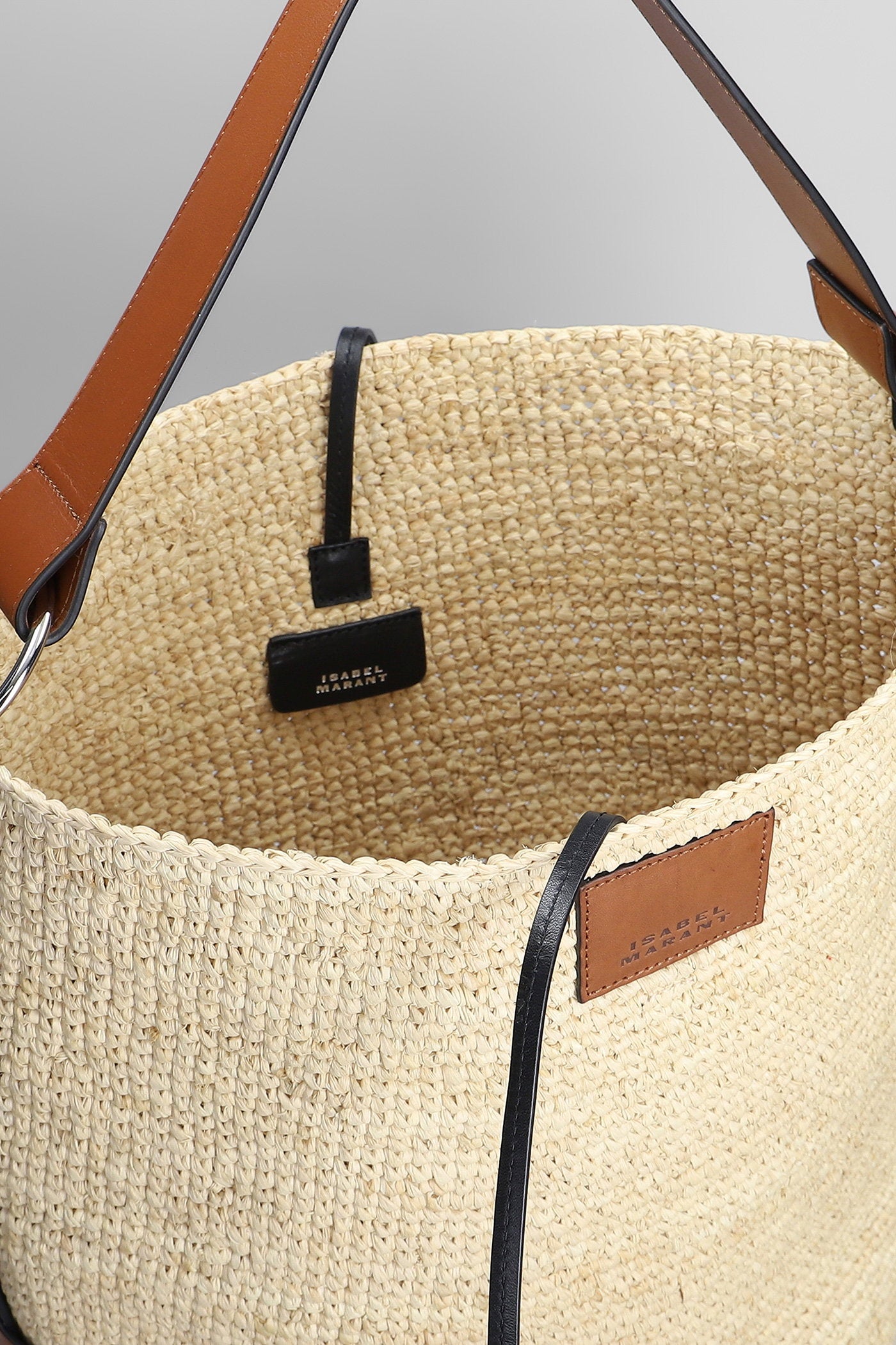 Bayia Tote in beige raffia Borse