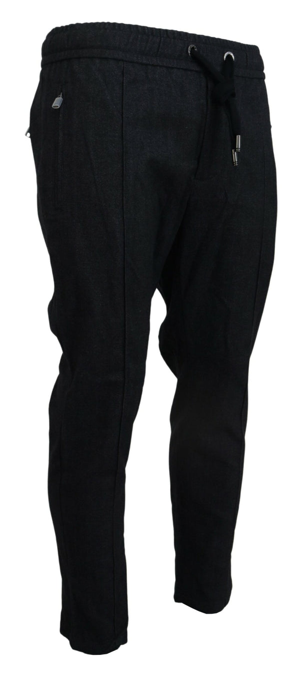 Dolce & Gabbana 100% Cotton joggers in gray