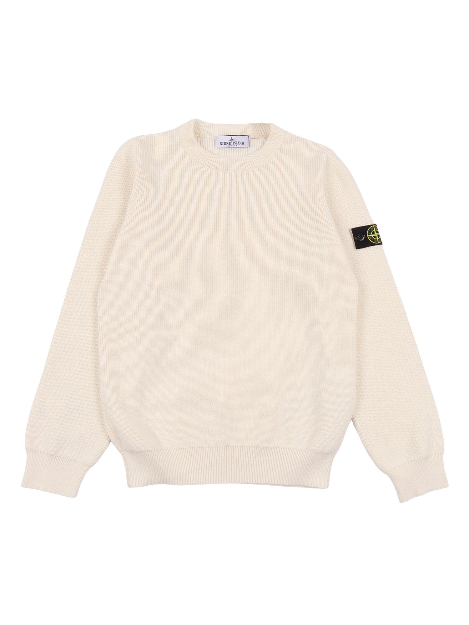SWEATER White Cotton Crewneck