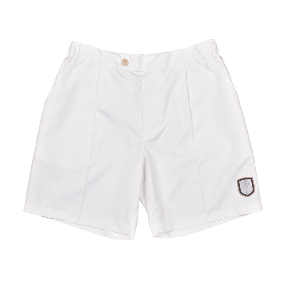 Brunello Cucinelli Mens White Tailored Gym Shorts