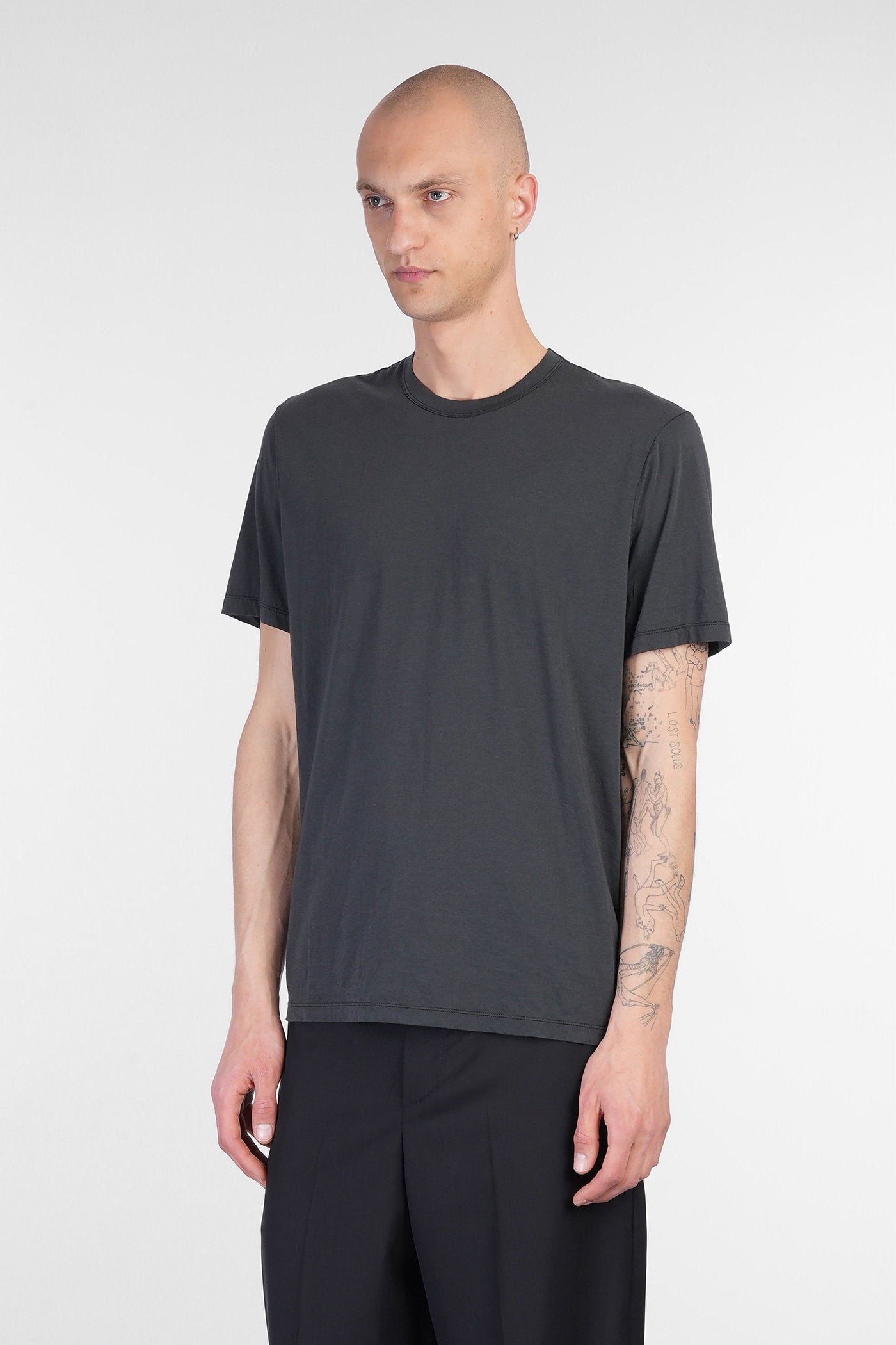 T-Shirt Grey Cotton Abbigliamento