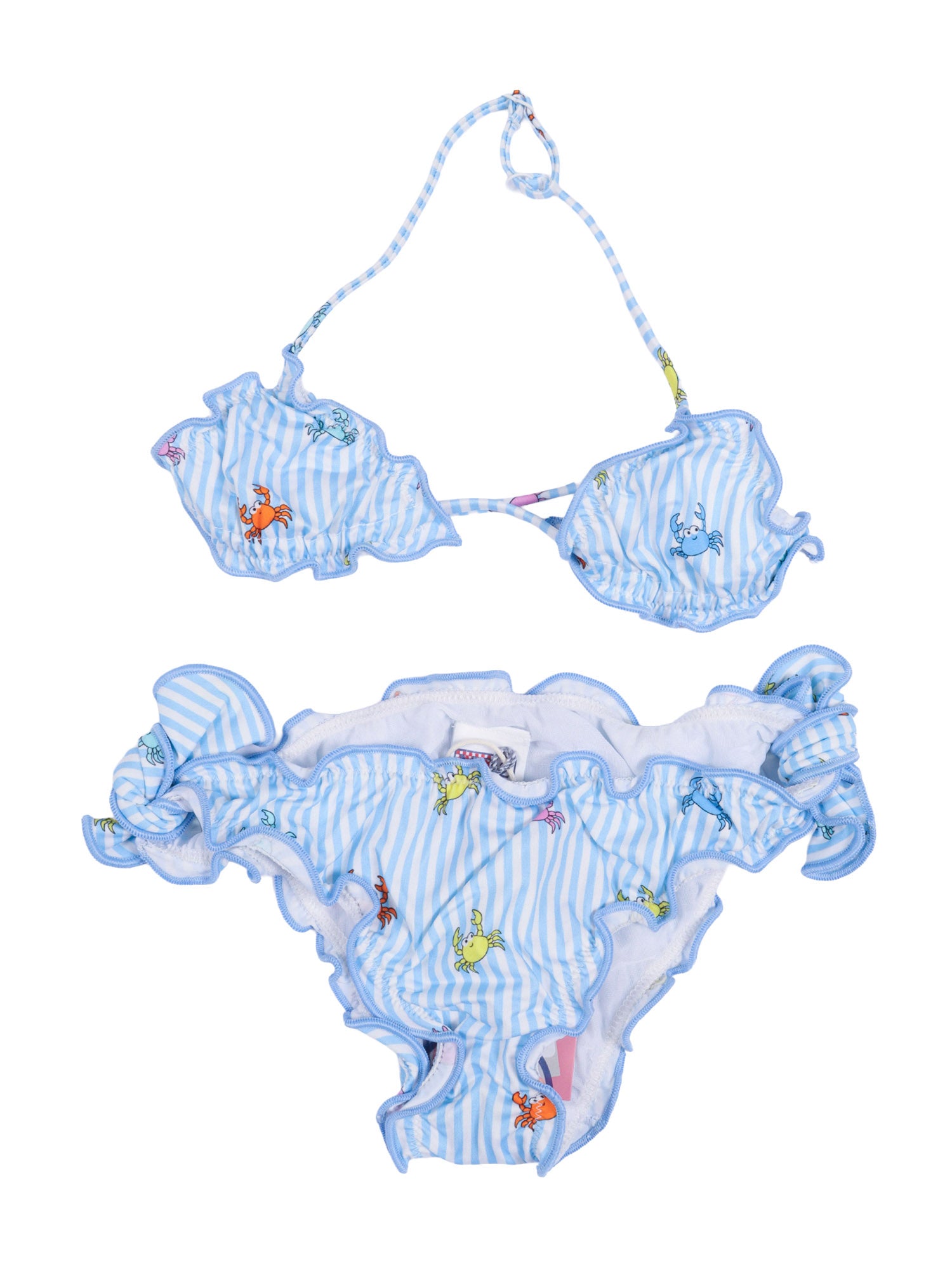 Cris-Pinchy Multi Stripes 30 Light Blue Polyamide Elastane Bikini
