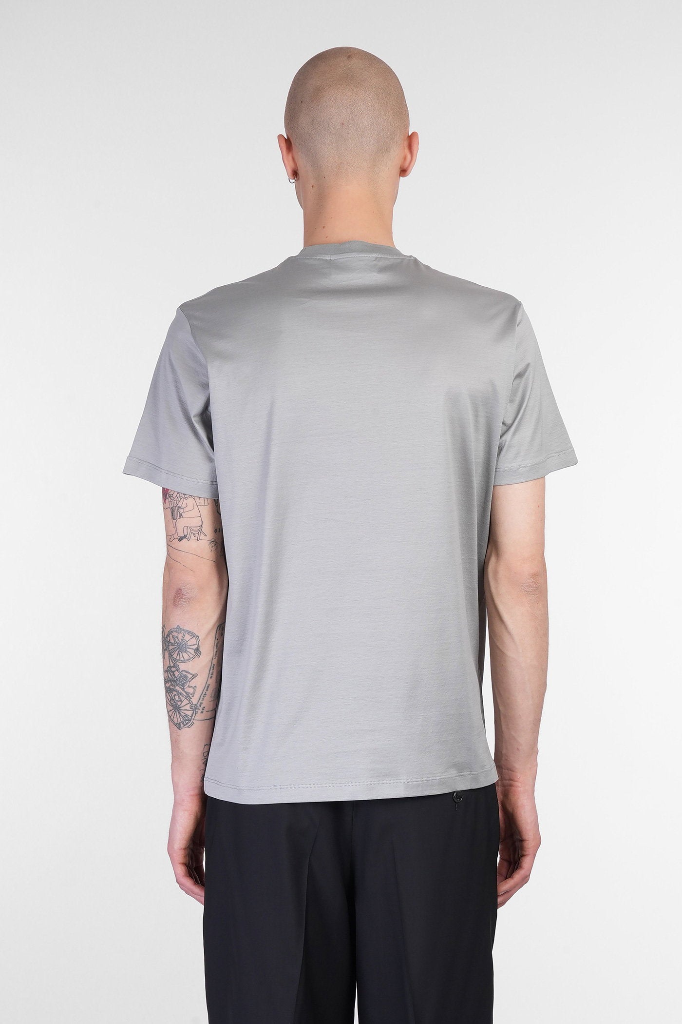 T-Shirt in grey cotton Abbigliamento