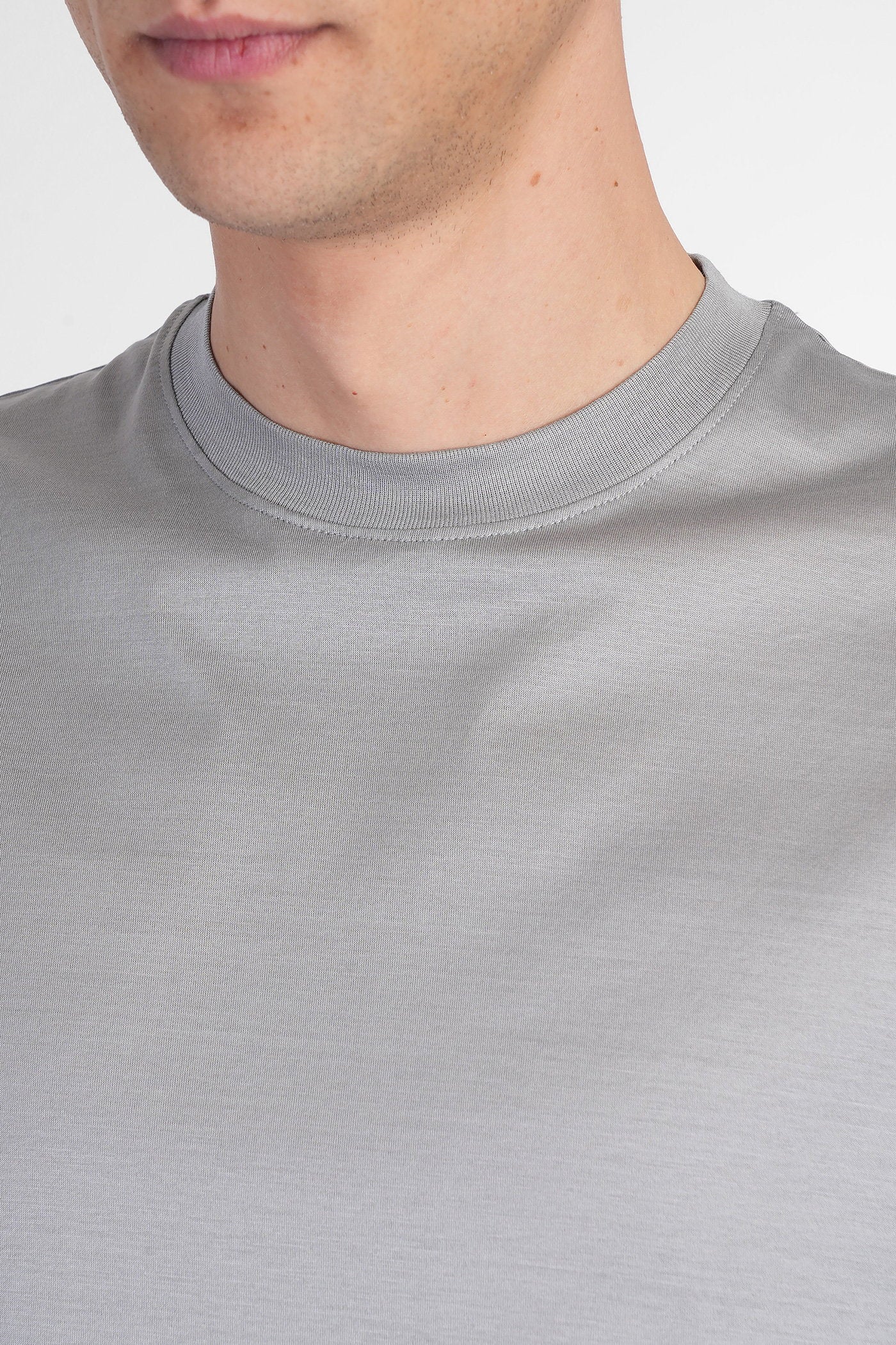 T-Shirt in grey cotton Abbigliamento