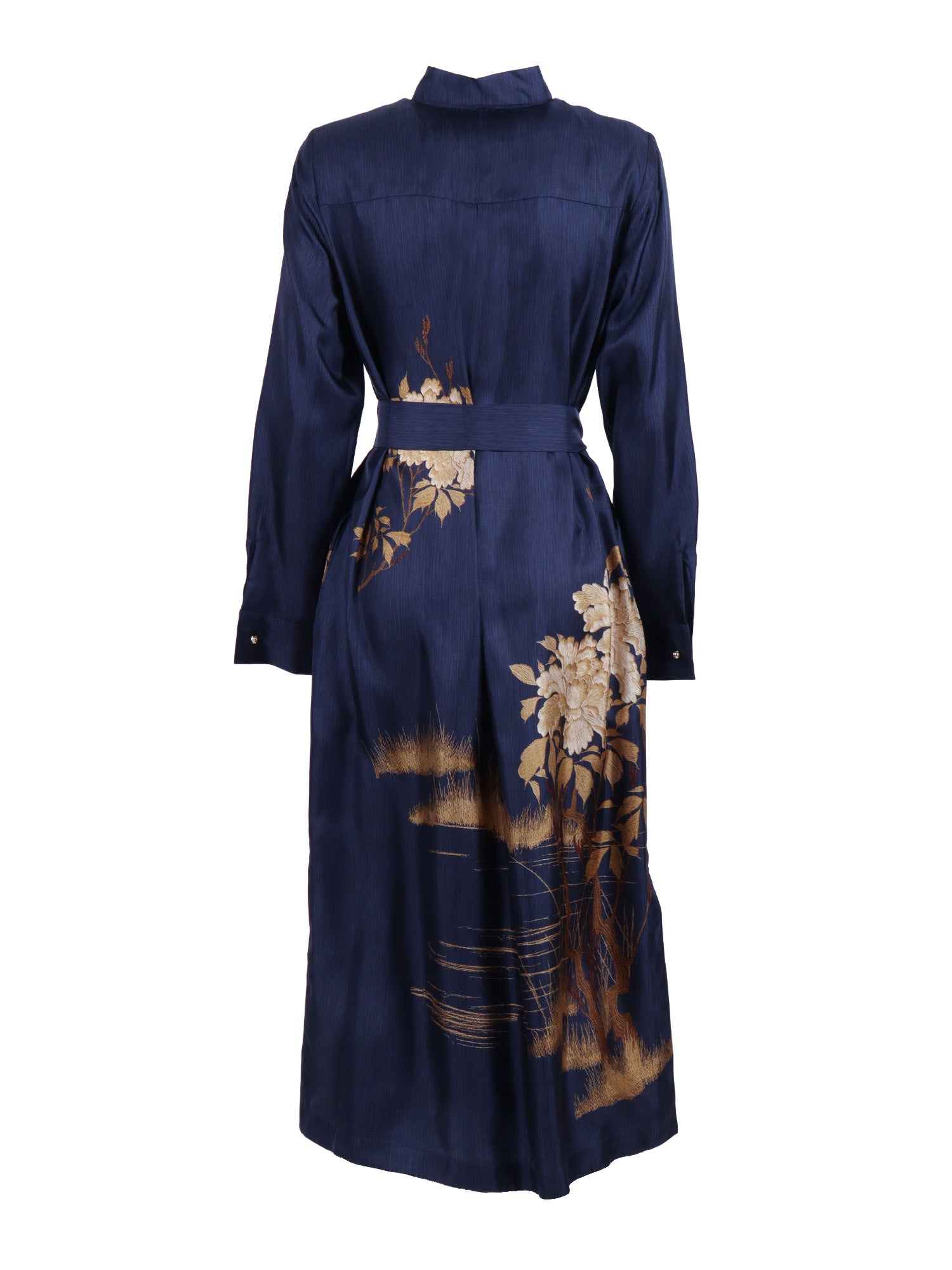Dress Blue Silk Midi