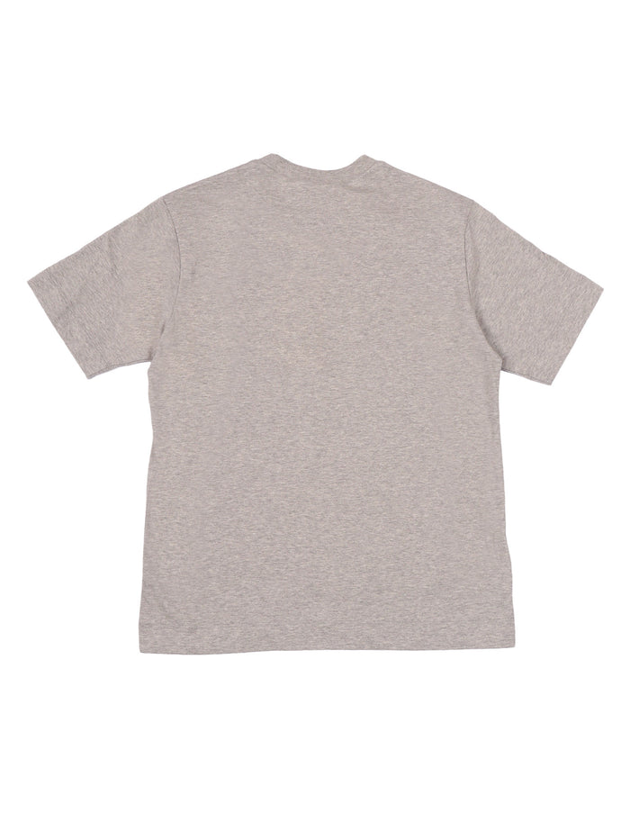 T-Shirts Grey Cotton Short Sleeves T-shirt