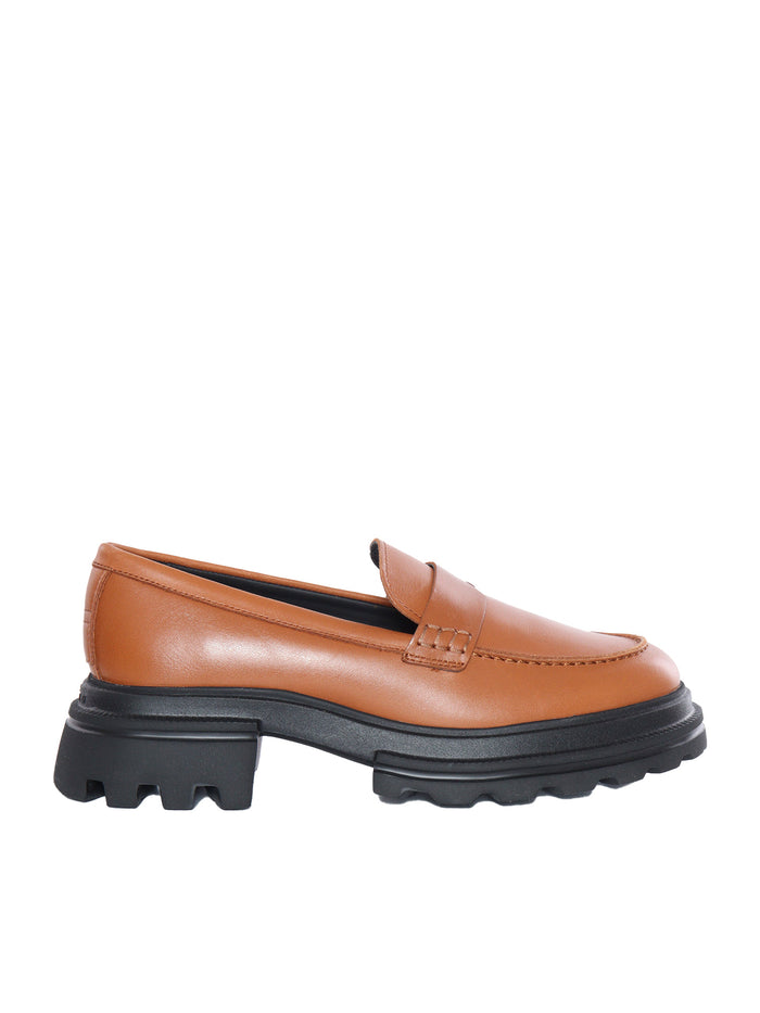 H674 Mocassino Brown Loafer