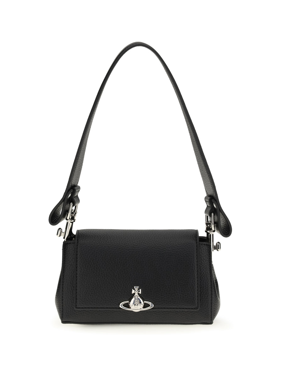 Vivienne Westwood 55% Thermoplastic Polyurethane; 45% Polyester shoulder bag in black