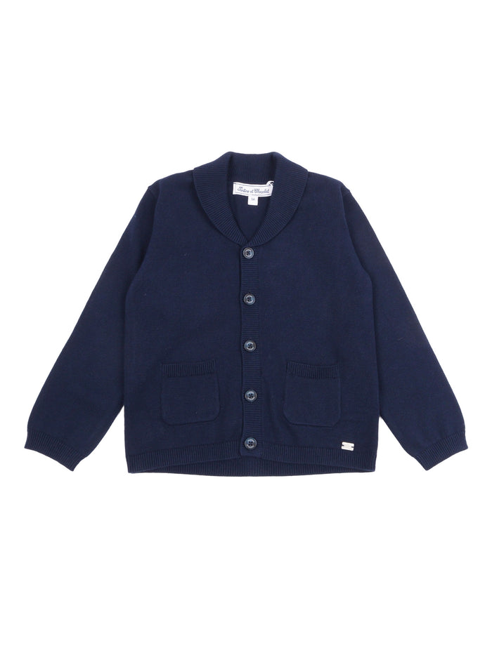 Gilet Elegante Blue Cotton Vest
