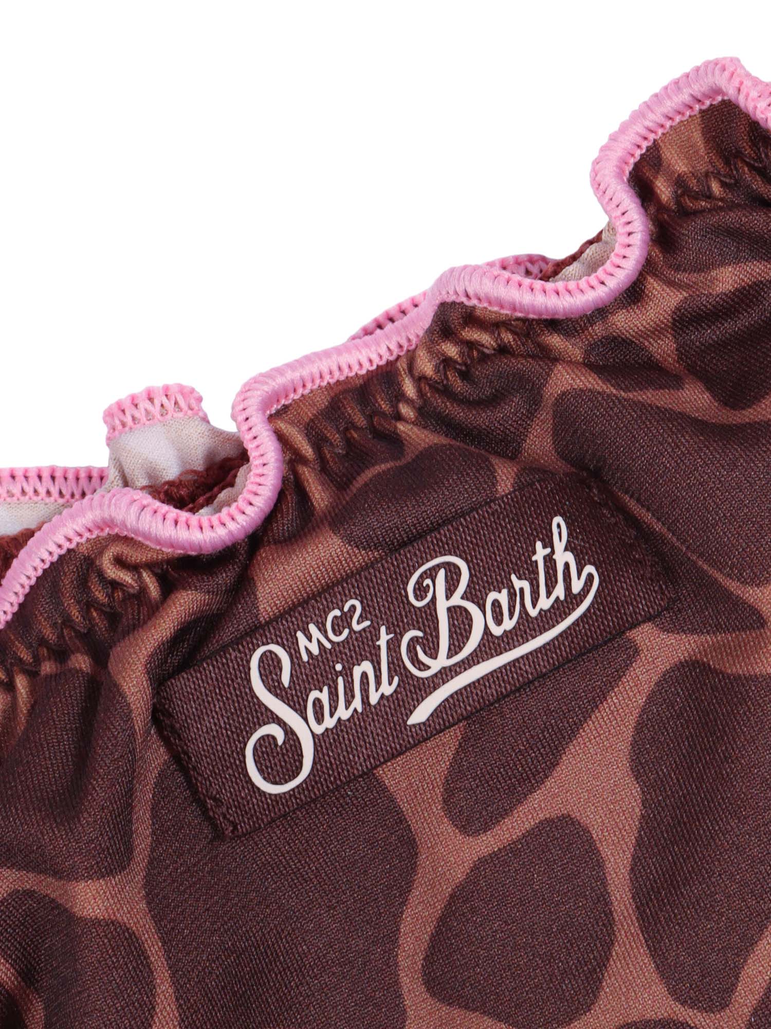 Cris-Giraffe Skin 18 Brown Polyamide Elastane Bikini