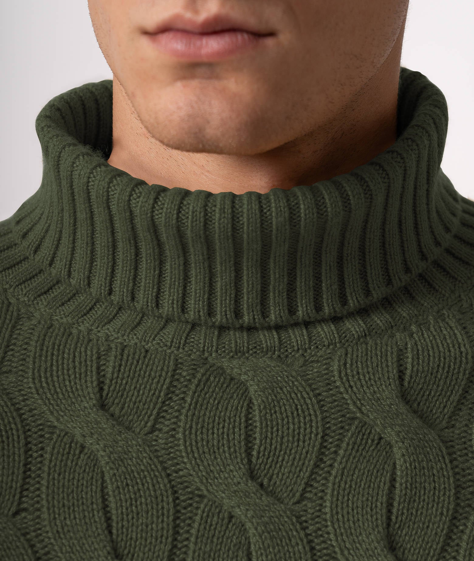 Turtleneck Cashmere Sweater Lapponia Dimgray Maglieria Dis/lav Pesante