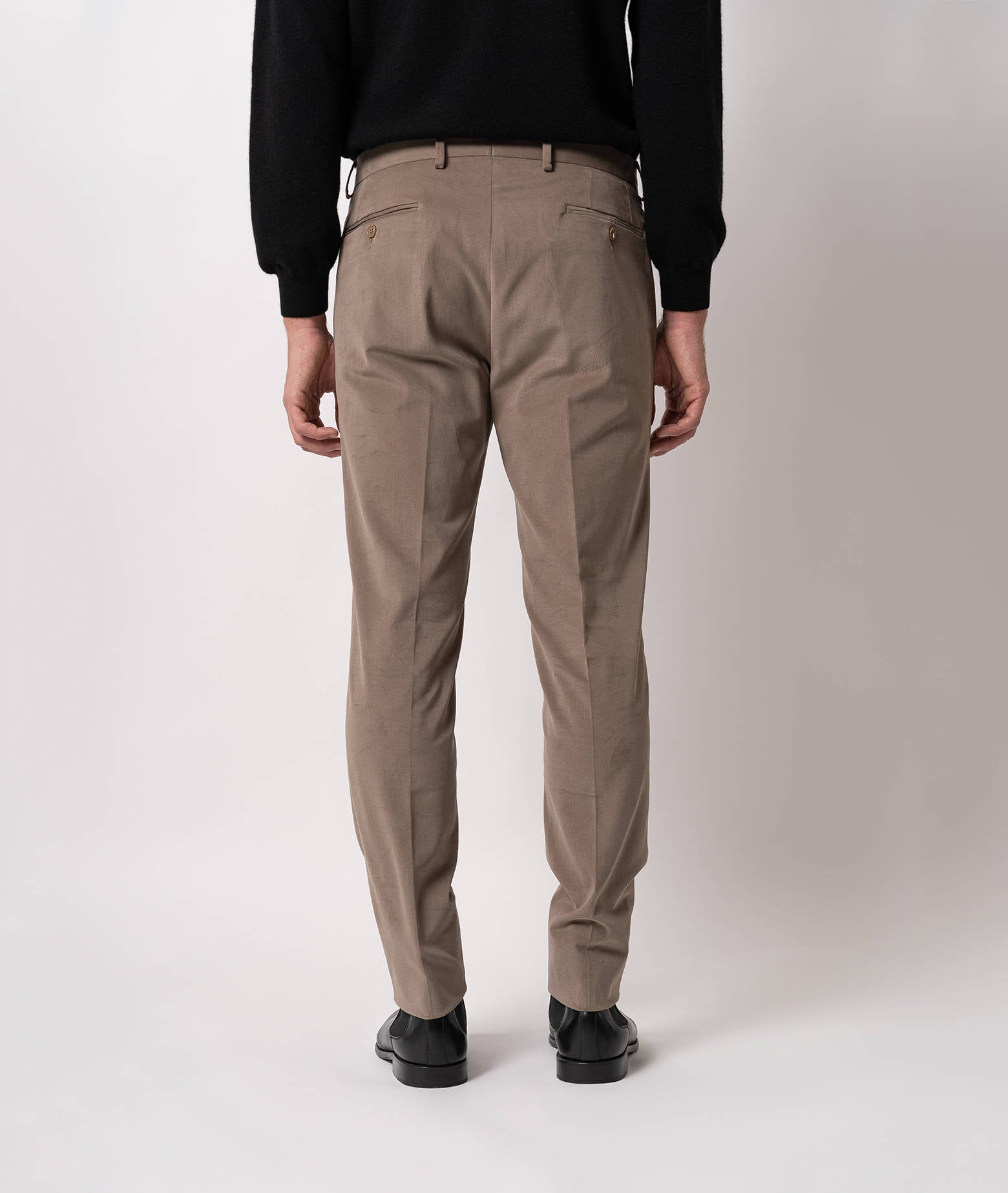 Cotton Chino Megeve Beige Sportswear Trousers