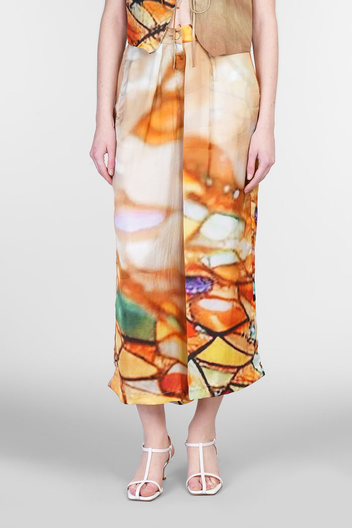 Pants in multicolor polyamide polyester Abbigliamento