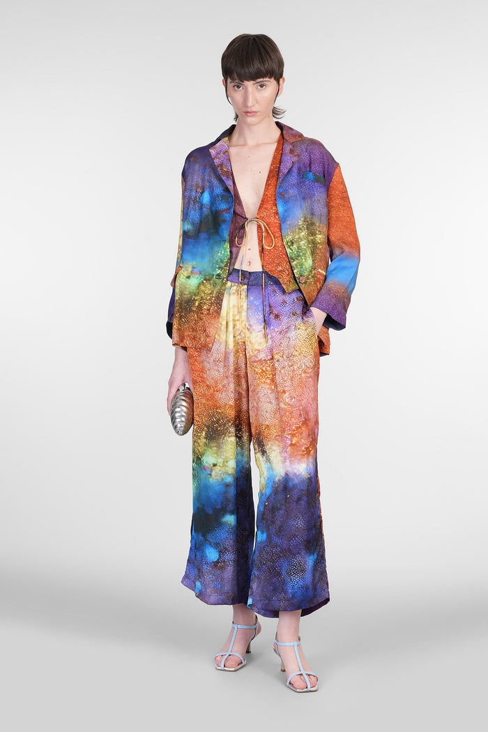 Blazer in multicolor viscose Abbigliamento