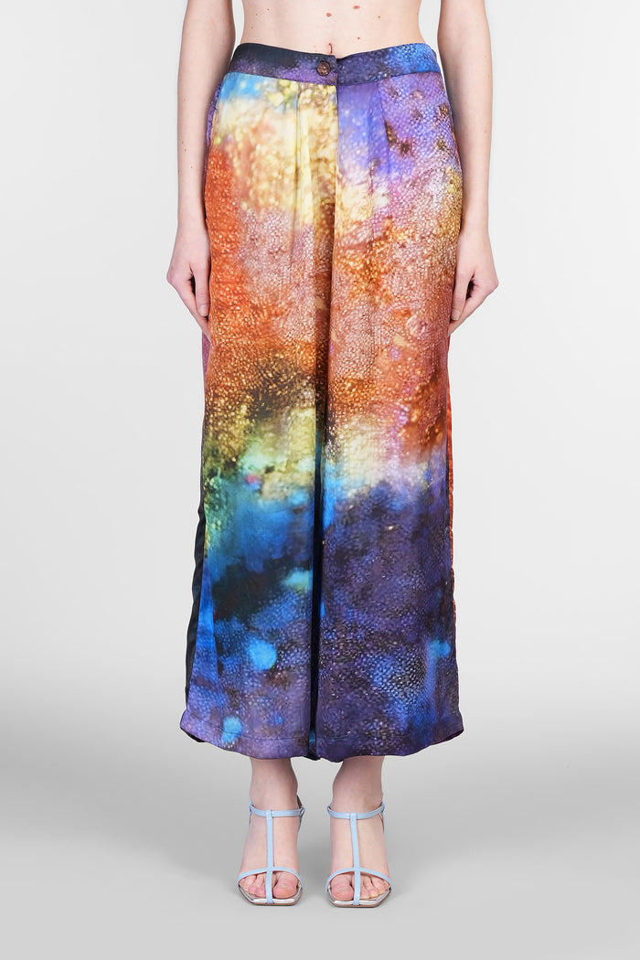 Pants in multicolor polyamide polyester Abbigliamento