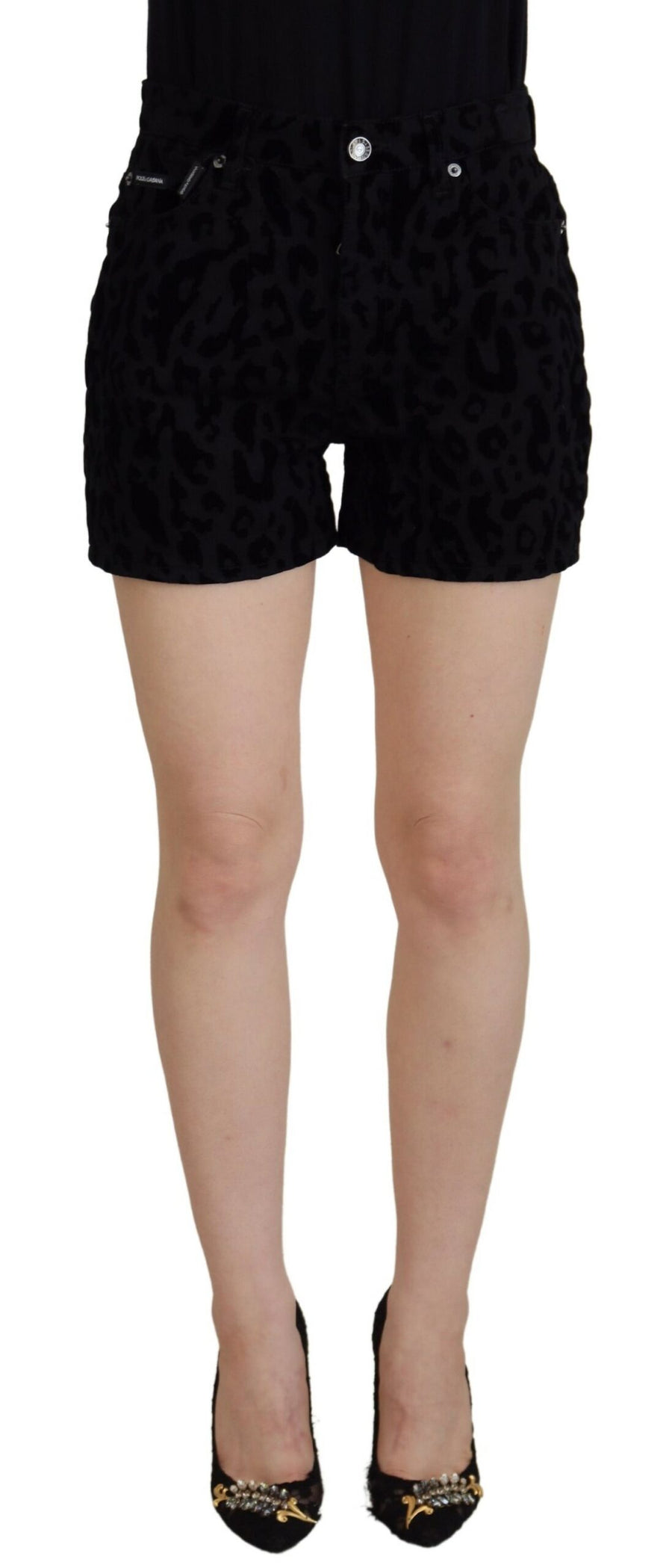 Dolce & Gabbana 98% Cotton 2% Elastane shorts in black