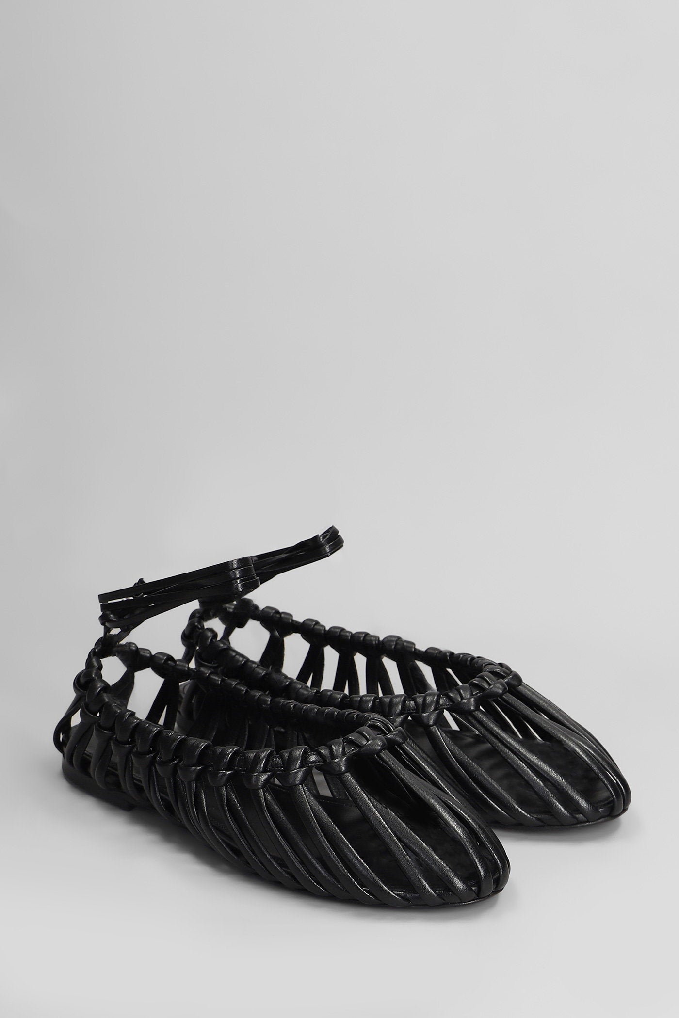 Bandini Ballet flats in black leather Scarpe