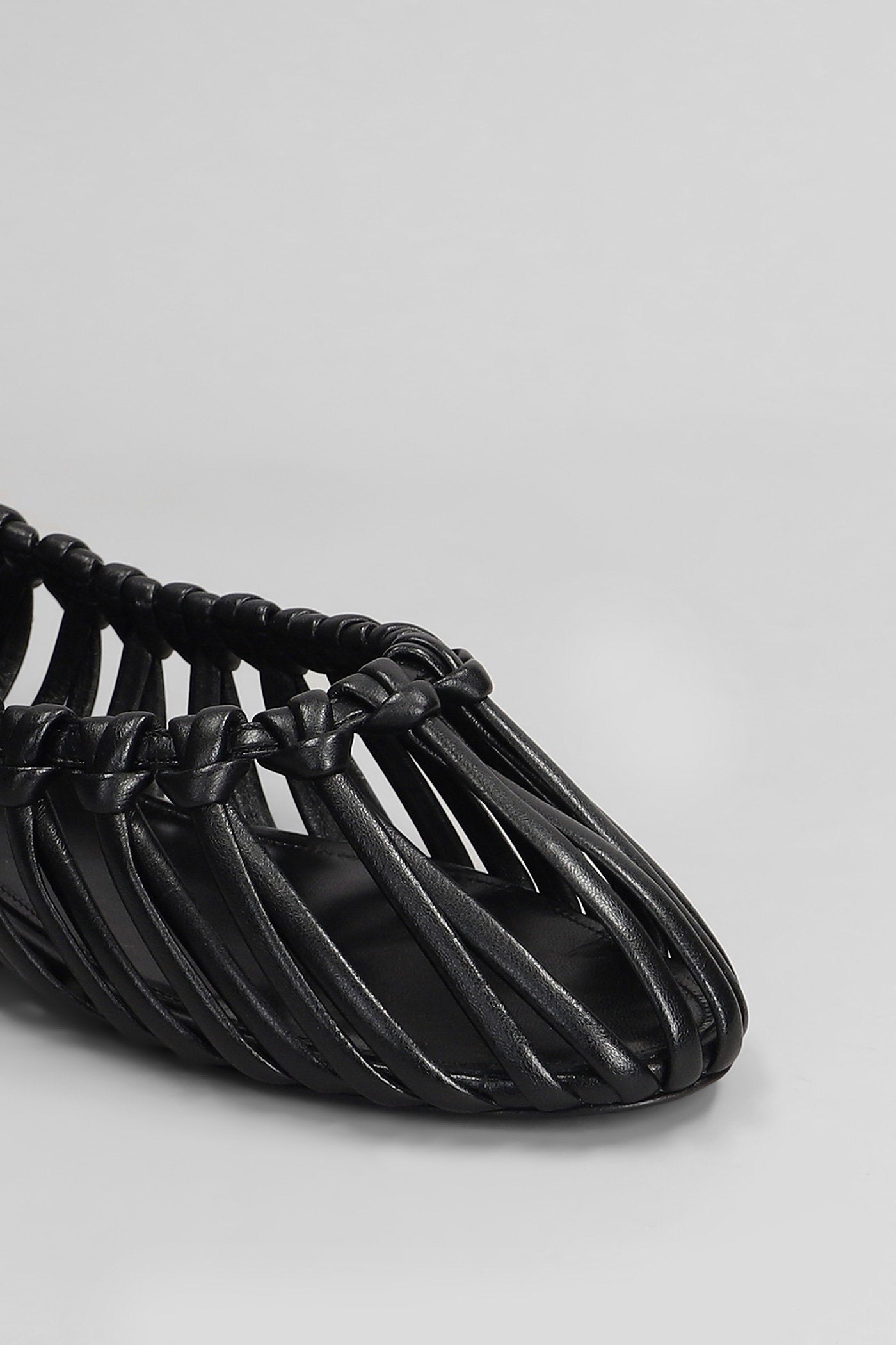 Bandini Ballet flats in black leather Scarpe