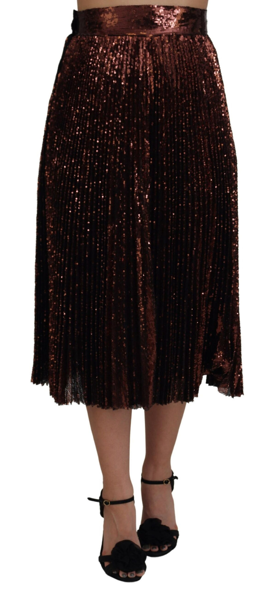 Dolce & Gabbana 100% Nylon skirt in bronze