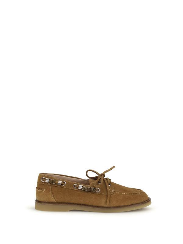 Pinko Upper: 100% Calf Leather; Sole: 100% Rubber loafer in tan