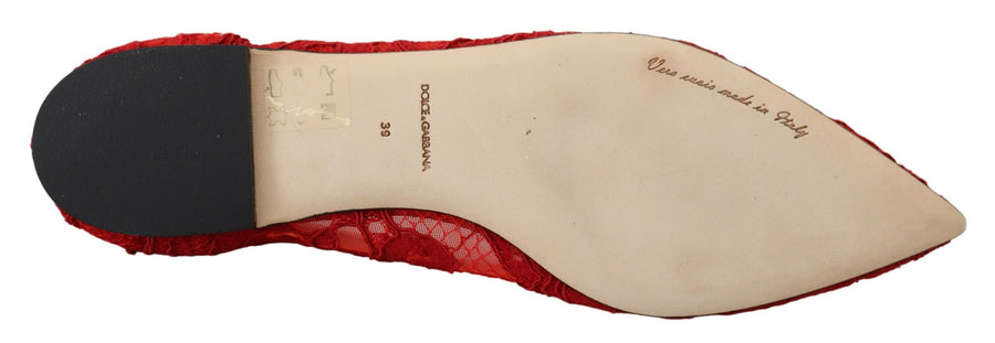 Dolce & Gabbana 13% Cotton flat in red