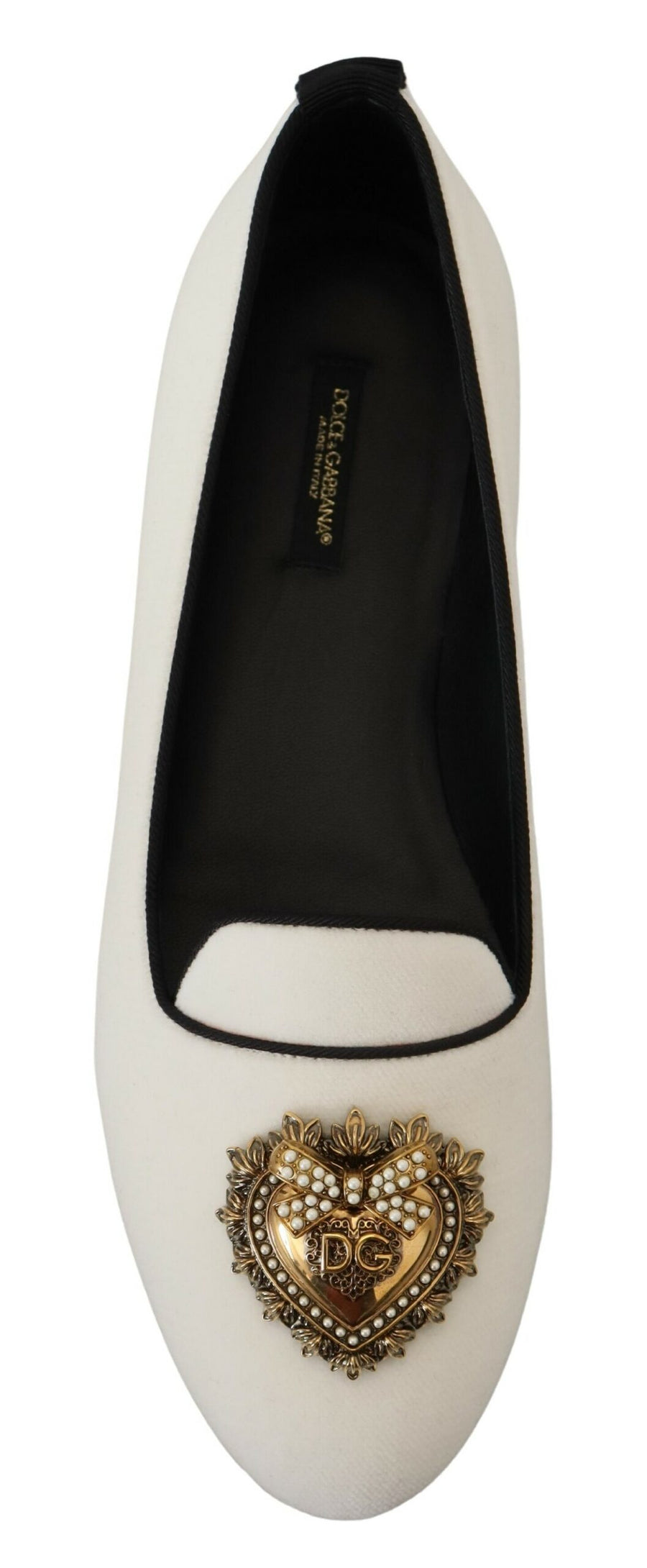 Dolce & Gabbana 44% Cotton flat in white