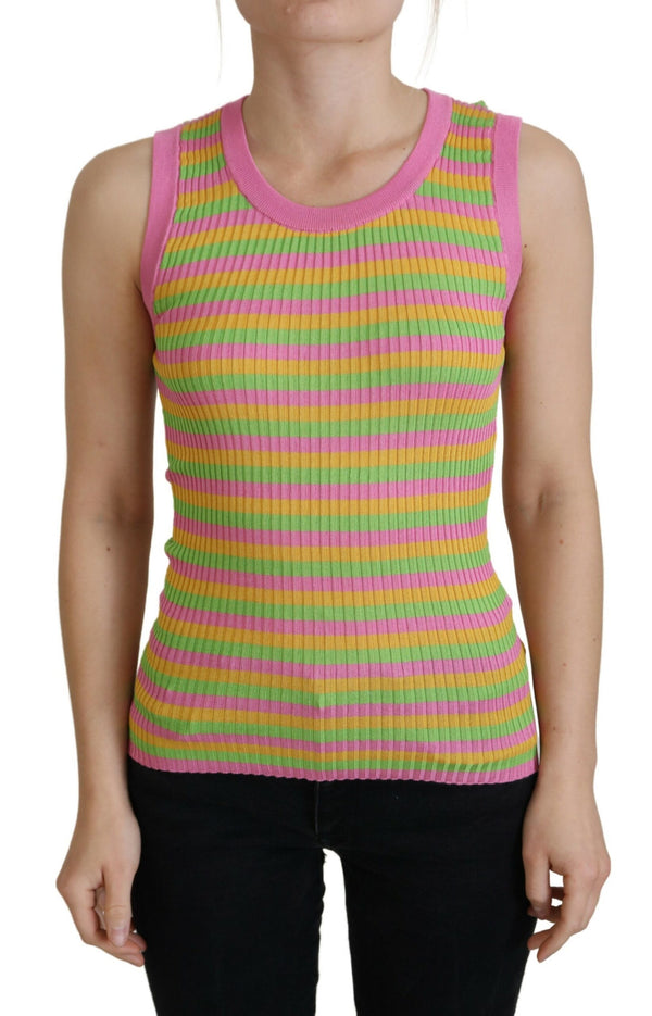 Dolce & Gabbana 100% Silk tank top in pink
