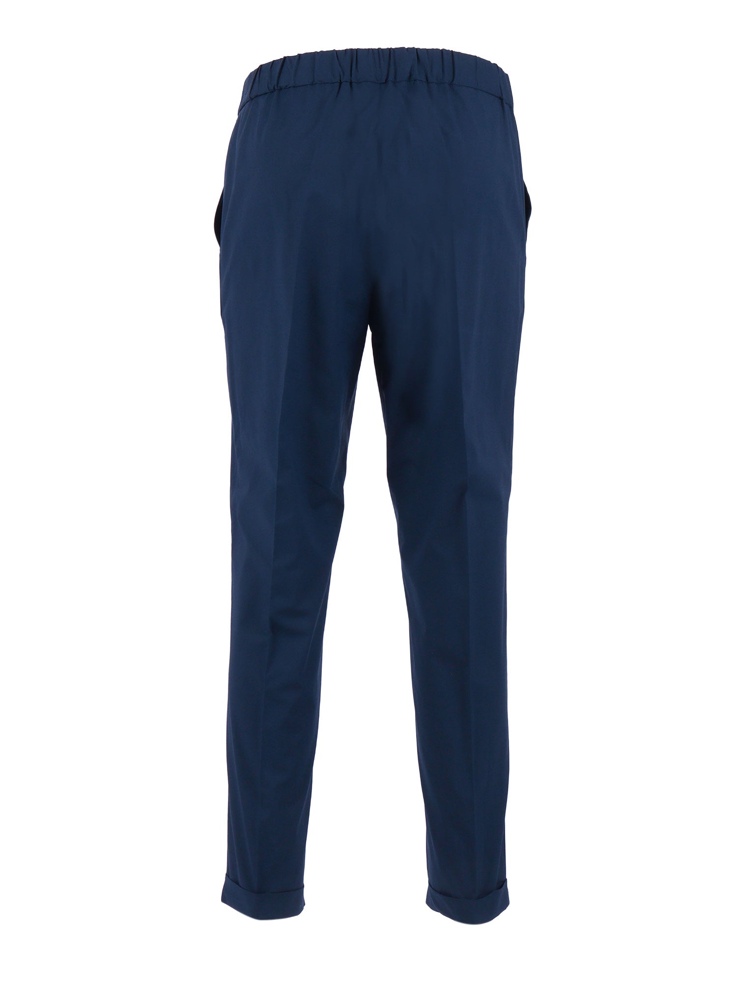 Trousers Blue Cotton Elastane Pant