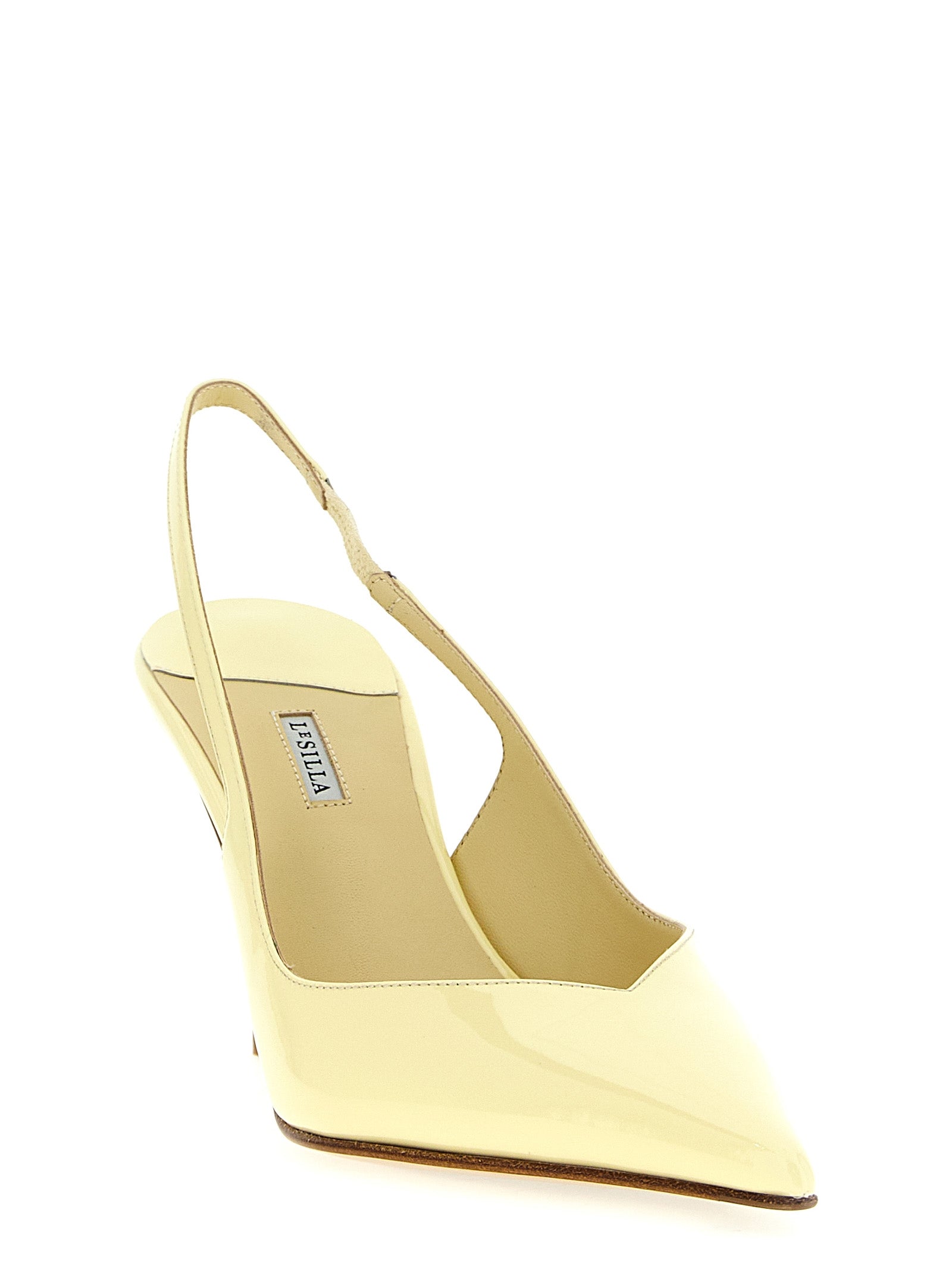 Vivienne slingback Yellow Calfskin Leather (bos Taurus) Pumps